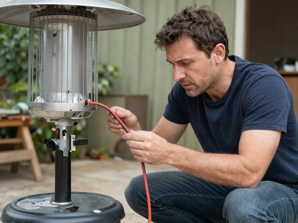Elektro Heizstrahler heizt nicht
