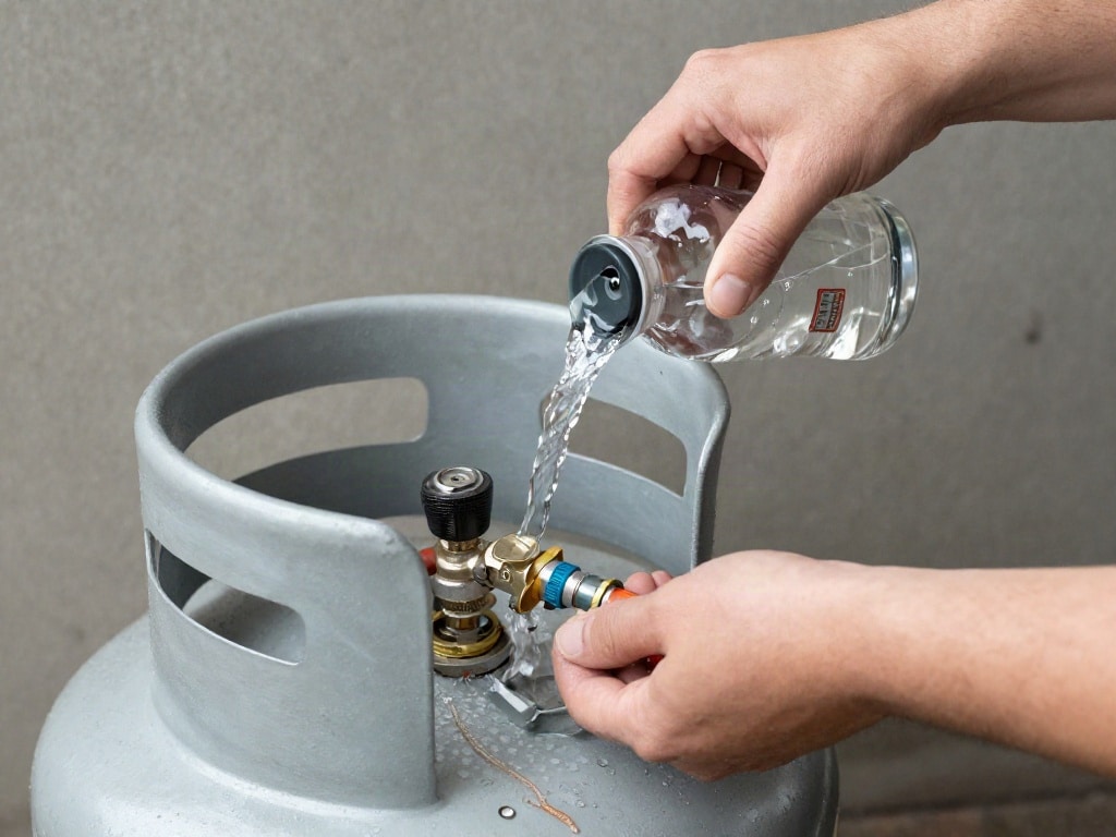 Heizpilz Gasflasche fast leer