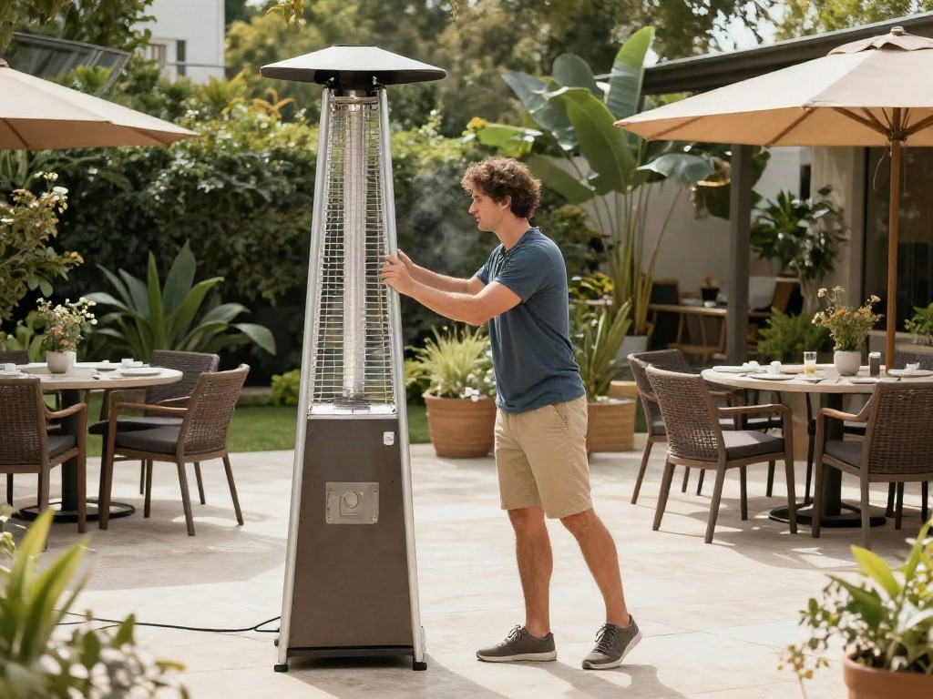 Heizpilz für große Terrasse