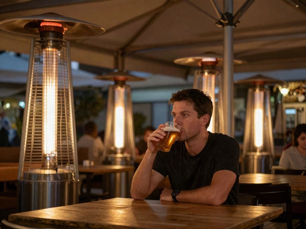 Heizstrahler für Biergarten