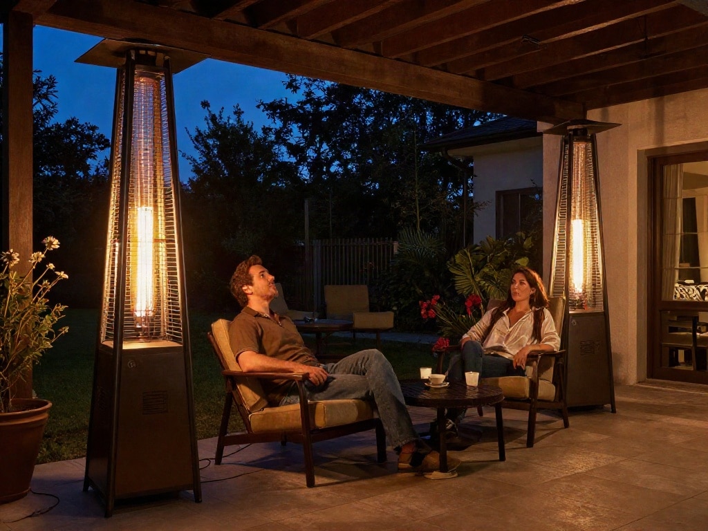 Heizstrahler für überdachte Terrasse